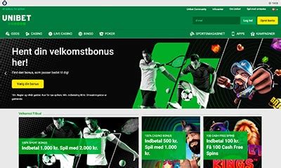 Unibet er en af de mest populære spiludbydere i Danmark 